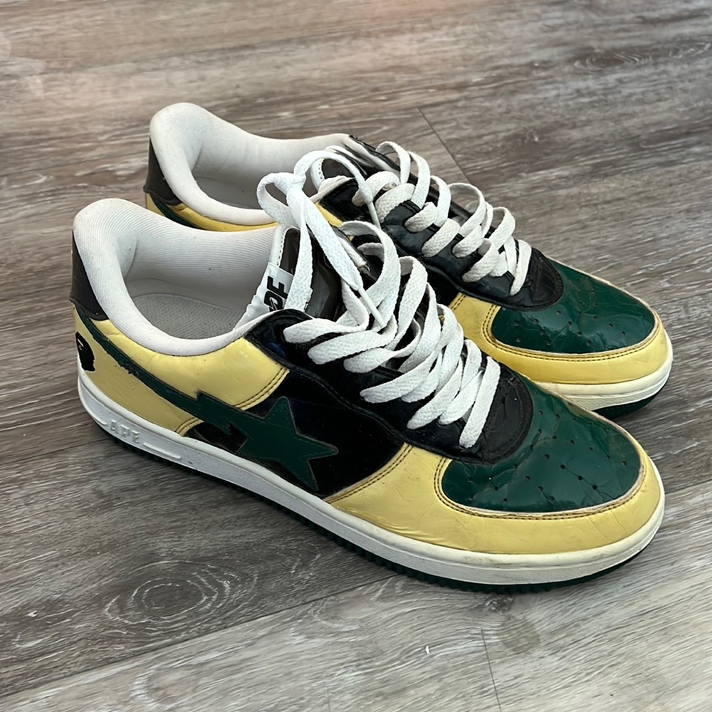 Nike BAPE Bapesta Patent Sneakers Size 10.5